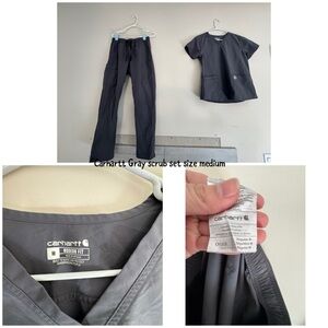 Carhartt Charcoal Scrub Set